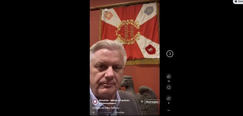 Presja ma sens. Rozmowy w sprawie sztandaru 68 pułku piechoty [WIDEO]