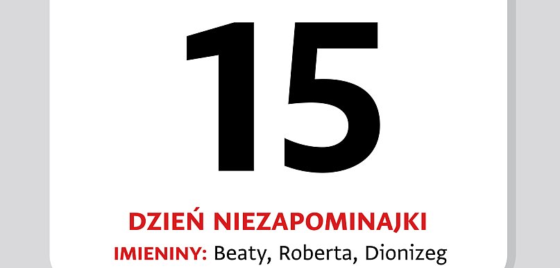 Kartka z kalendarza. 15 maja – Dzień Niezapominajki