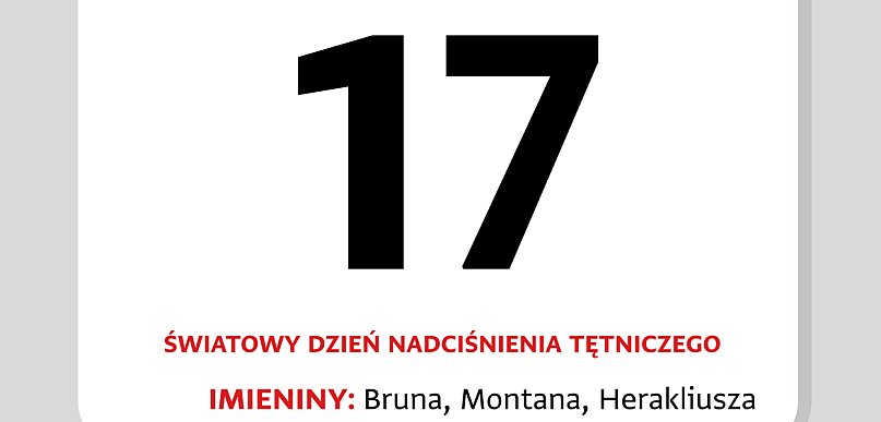 Kartka z kalendarza. 17 maja – Światowy Dzień Nadciśnienia Tętniczego