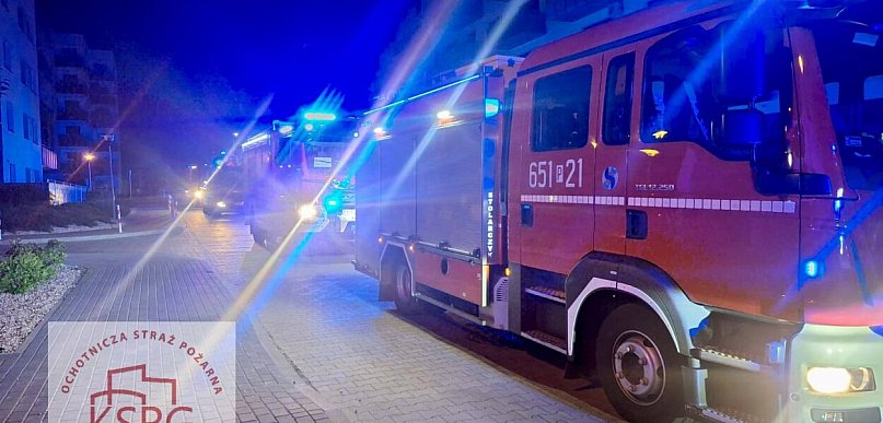 Pięć zastępów straży do czujki czadu. Alarm postawił służby na nogi