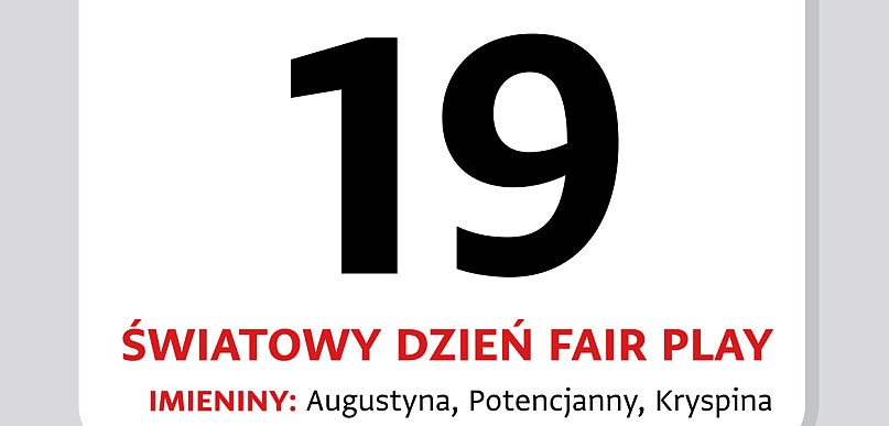 Kartka z kalendarza. 19 maja – Światowy Dzień Fair Play