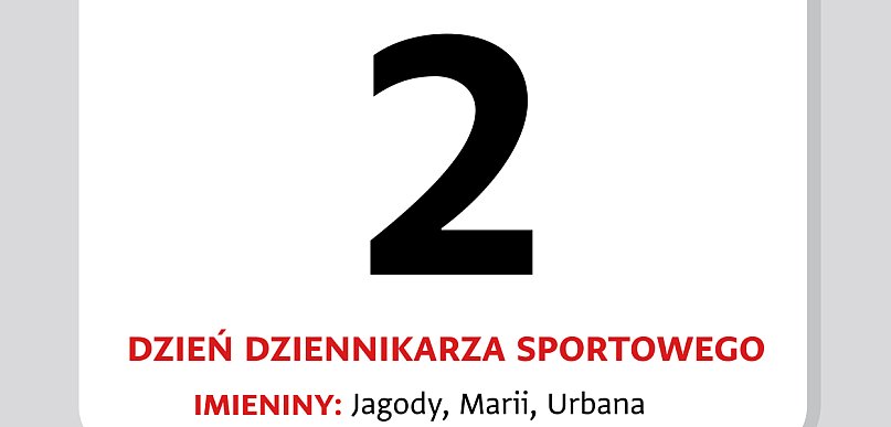 Kartka z kalendarza – 2 lipca – Dzień Dziennikarza Sportowego