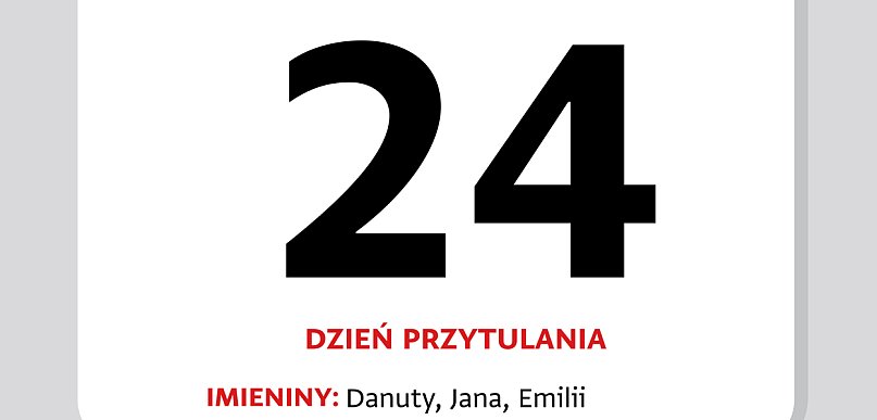 Kartka z kalendarza – 24 czerwca – Dzień Przytulania
