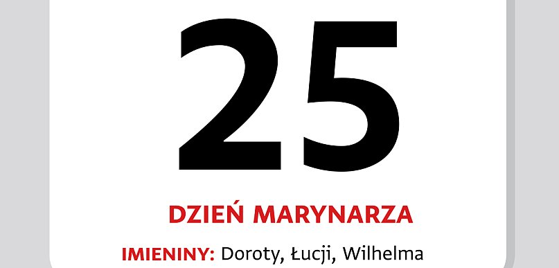 Kartka z kalendarza – 25 czerwca – Dzień Marynarza