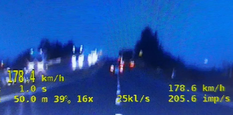 Niechlubny rekord prędkości pod Wrześnią pobity przez 20-latka - 39950