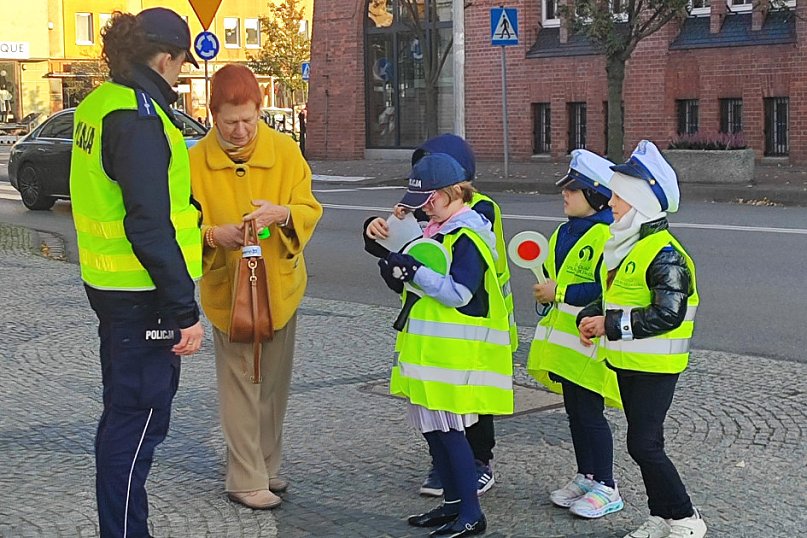 Odblaskowa szkoła na ulicach Wrześni