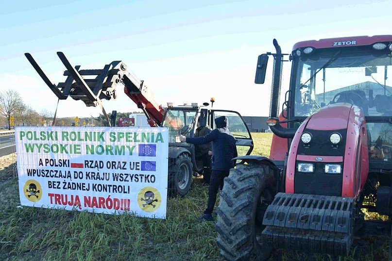 Protest rolników w Starczanowie