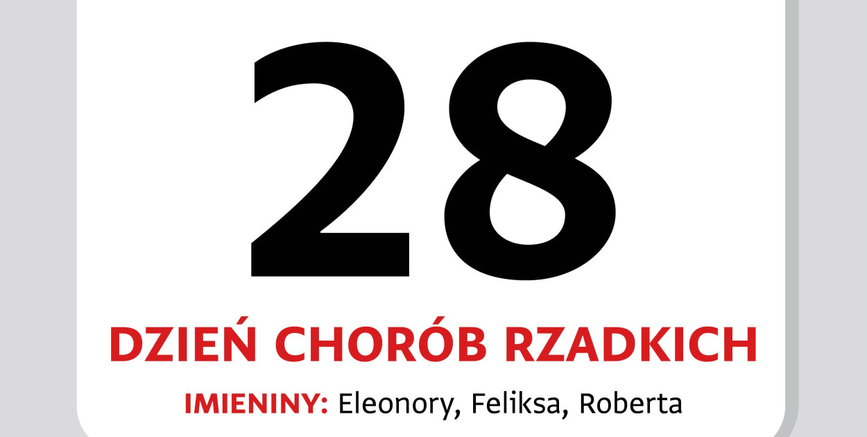 Kartka z kalendarza – 28 lutego. Dziś obchodzimy Dzień Chorób Rzadkich