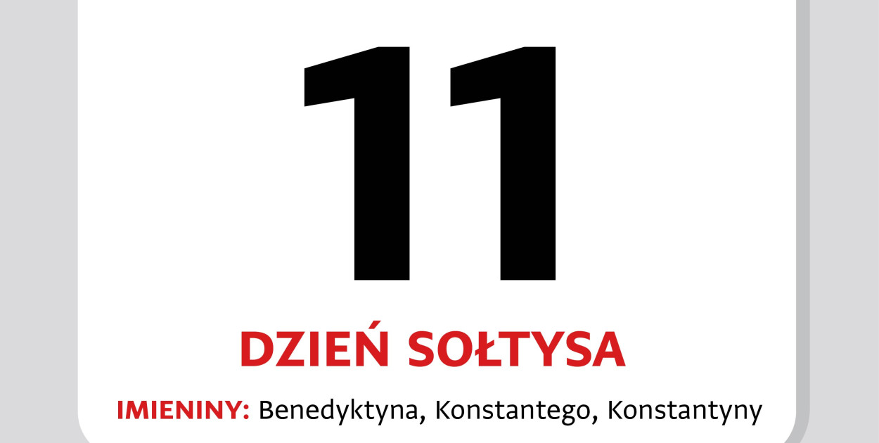 Kartka z kalendarza – 11 marca  Dzień Sołtysa