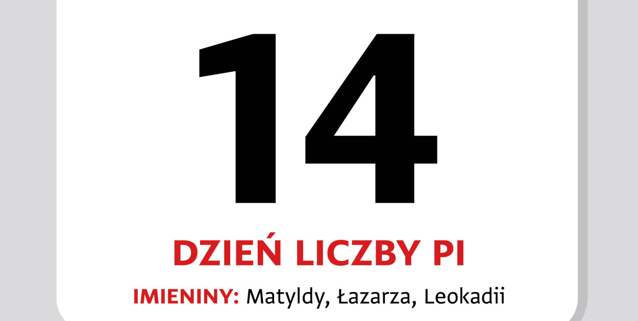 Kartka z kalendarza – 14 marca. Dzień Liczby Pi