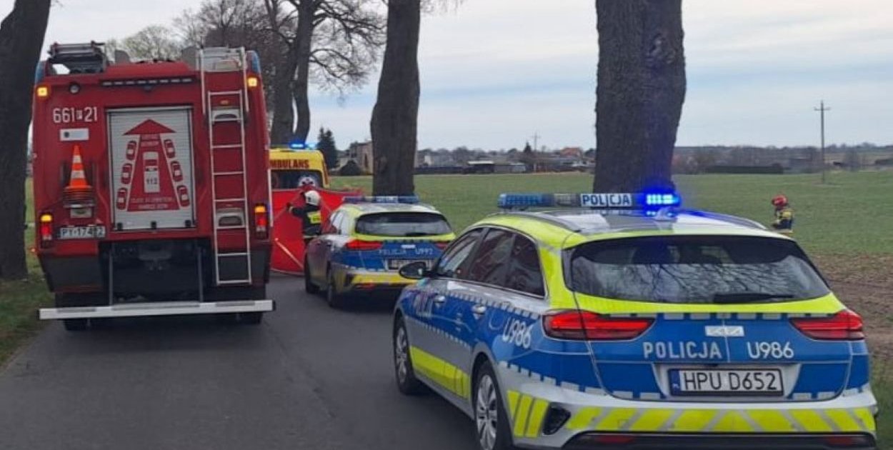 REGION: Śmierć na drodze. Auto roztrzaskało się o drzewo